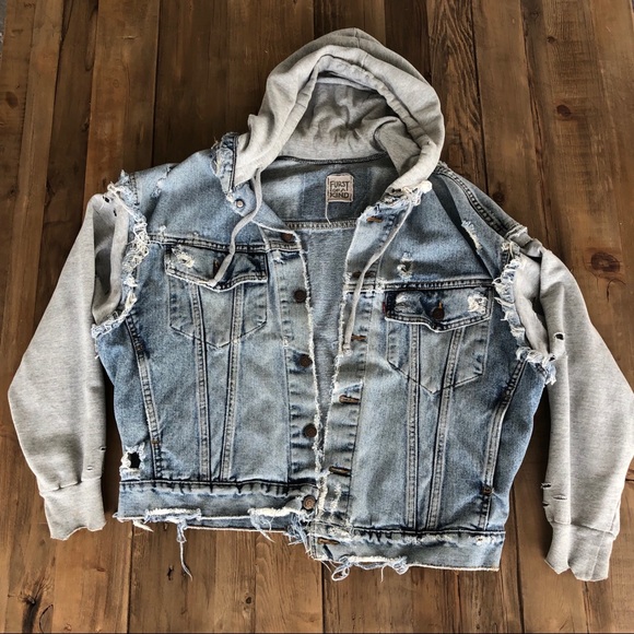 LF furst of a kind vintage jacket with hoodie - Picture 2 of 8